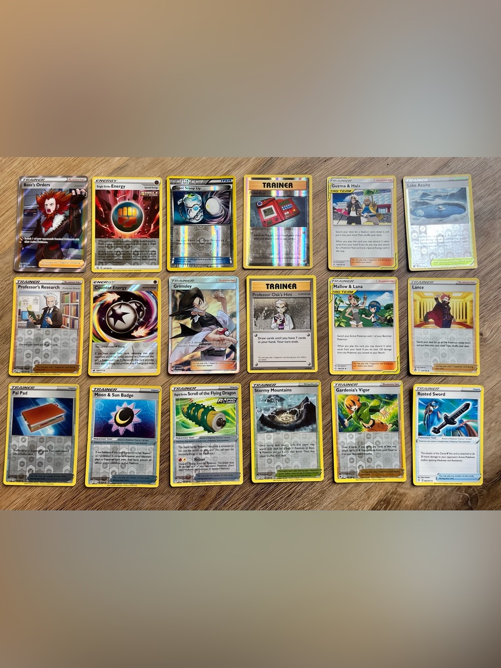 Pokemon Trainer Card Collection, some energy cards as well.